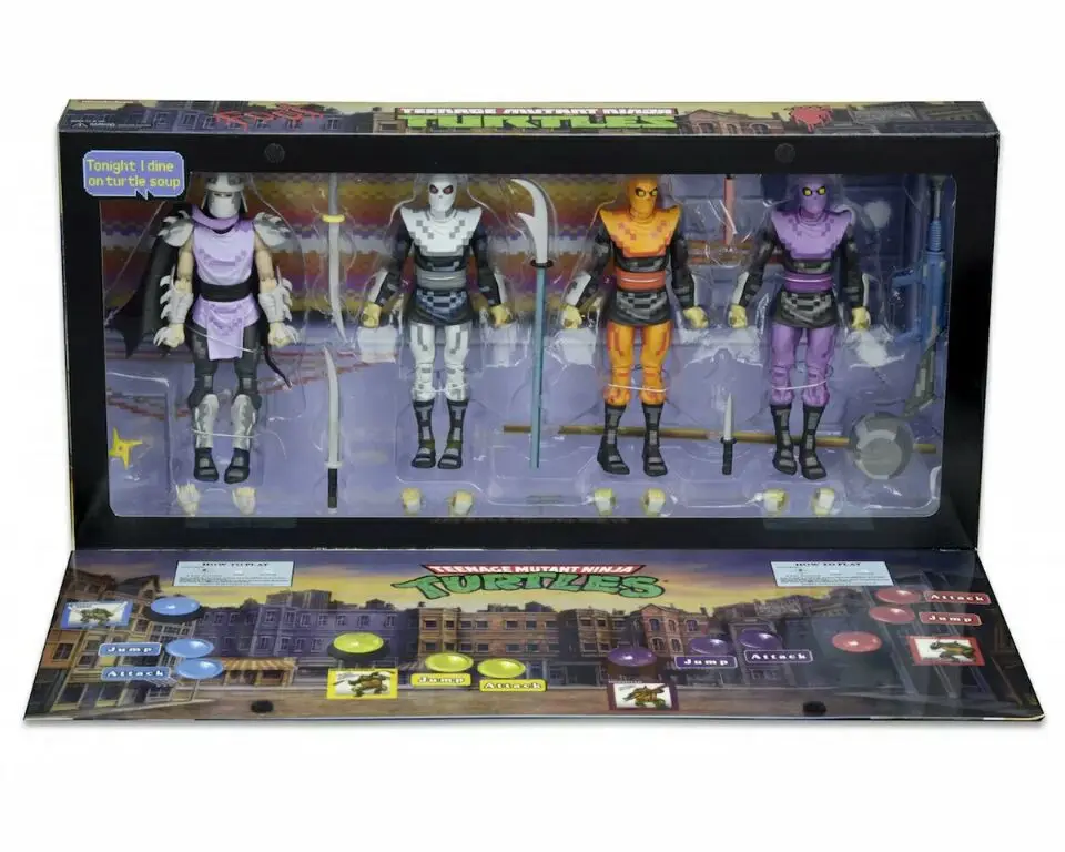 Настоящий NECA Черепашки-ниндзя набор ниндзя Slade ninja Ограниченная серия SDCC Garage Kit Игрушка