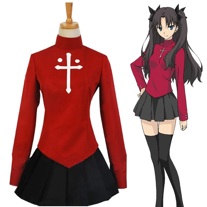 Rin Tohsaka Cosplay Halloween Women Cosplay Costume Fate/Stay Night Rin ...
