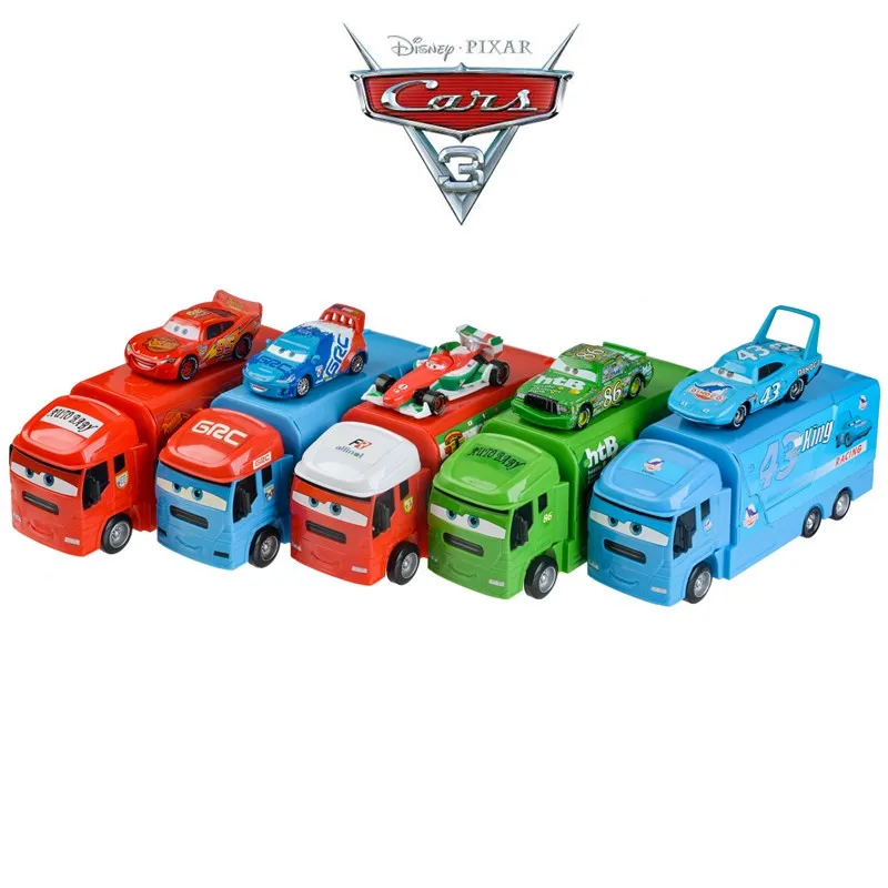 Совершенно новые автомобили disney Pixar Cars 2 Cars 3 Truck Mack Launcher пластиковая игрушечная машинка 1:55 Игрушечная модель автомобиля детские подарки на день рождения