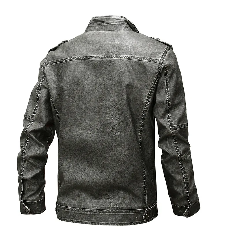 39 S Classic Moto Biker Brand Motorcycle PU Leather Suede Jacket Men's Autumn Winter Coats Plus Size 4XL 5XL 6XL 7XL 8XL