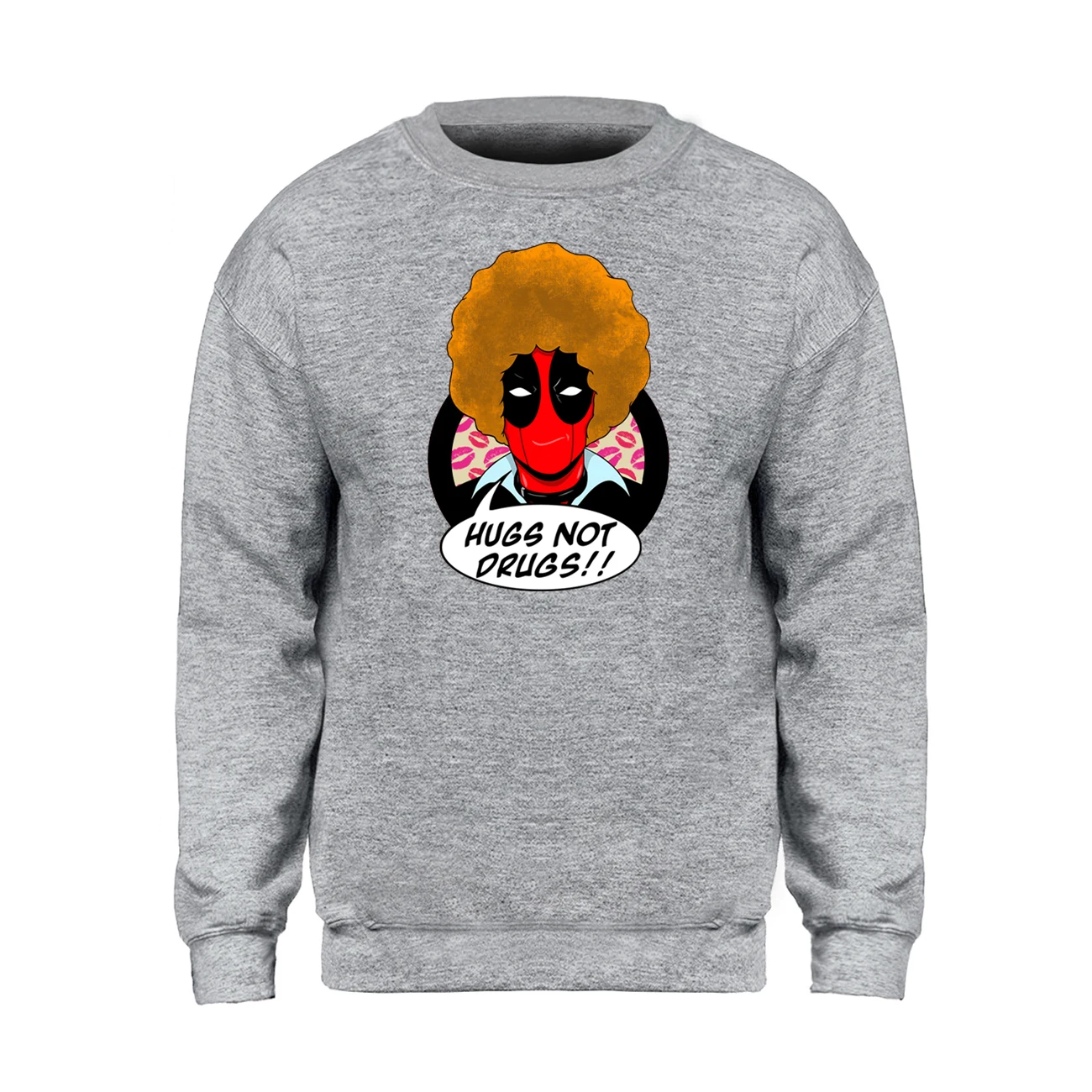 

Deadpool Sweatshirt Men Hugg Not Drugs Hoodie Anti Hero Crewneck Sweatshirts Winter Autumn Streetwear Dead Pool Funny Sportswear