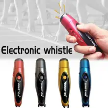 Three-tone Electronic Whistle Basketball Coach Whistle Football Referee Pet Pigeon Training Outdoor Whistle 4 Button Batteries