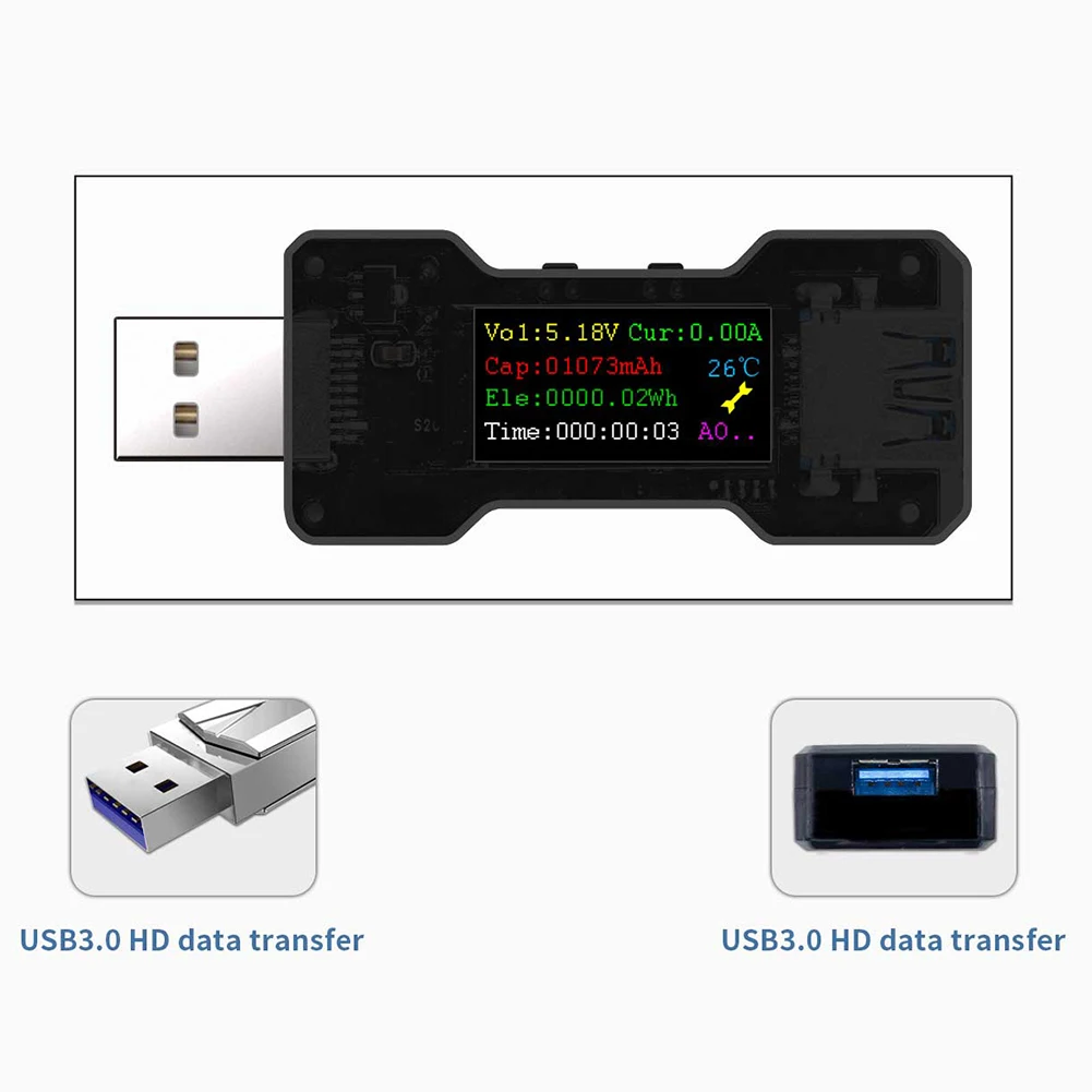 

Multifunction USB Tester DC Digital Voltmeter Current Voltage PH Meter Amp Volt Ammeter Detector Power Bank Charger Indicator 18