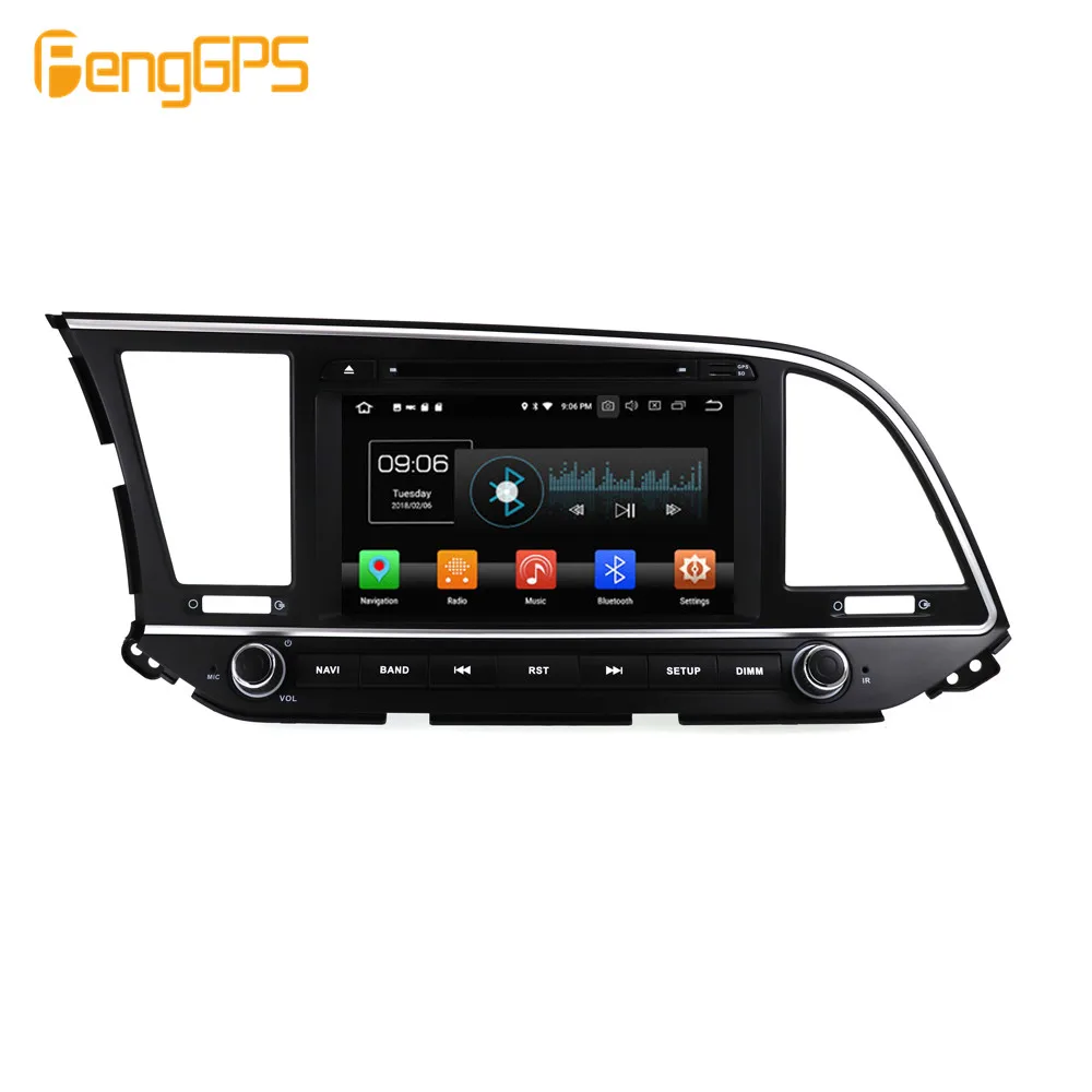 Автомобильный dvd-плеер на Android 9 2 din 4 + 64 ГБ GPS-навигация для Hyundai Elantra 2016 2017 2018