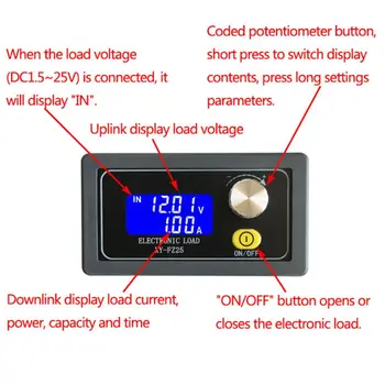 

Constant Current Electronic Load Module Battery Discharge Capacity Tester