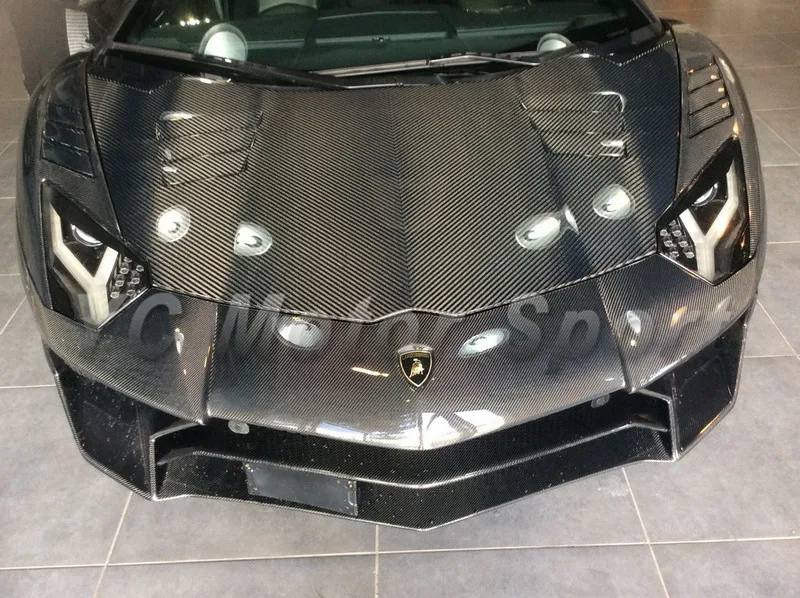 2011-2014 Lamborghini Aventador LP700 LP720 BKSS-750 Style Front Bumper CF (12)