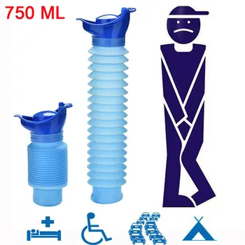 

750ml Urinal Outdoor Camping Travel Urine Portable Adult Urinal Car Urination Pee Soft Toilet Urine Help Men Toilet toilette