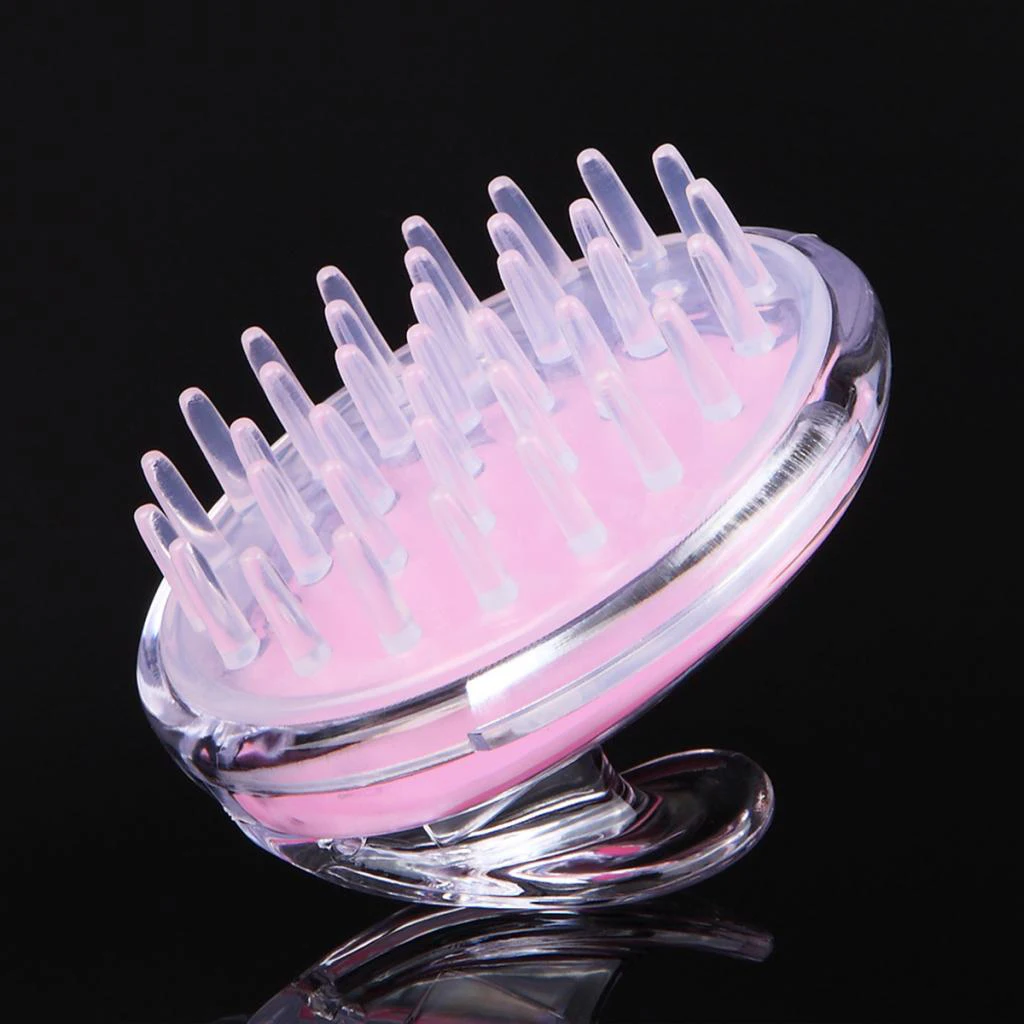 Silicone Hair Scalp Massager Brush Comb for Dandruff Reduce Exfoliating Treatment Shampoo Scrubbing Hair Growth