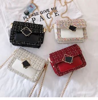 

2020 Fashion Women Woolen Bag Chai Crossbody Bags Ladies Girls Messenger Shoulder Bags Temperament Handbags New