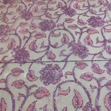 Красивый блестящий французский сетчатый кружевной Материал африканский тюль с приклеенными блестками кружевной JRB-112203 для женщин вечернее платье