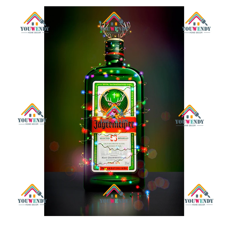 Jagermeister Liqueur Vintage Metal Plaque Retro Alcohol Tin Signs Yege Holy Deer Wine Metal Plate Pub Bar Man Cave Wall Decor