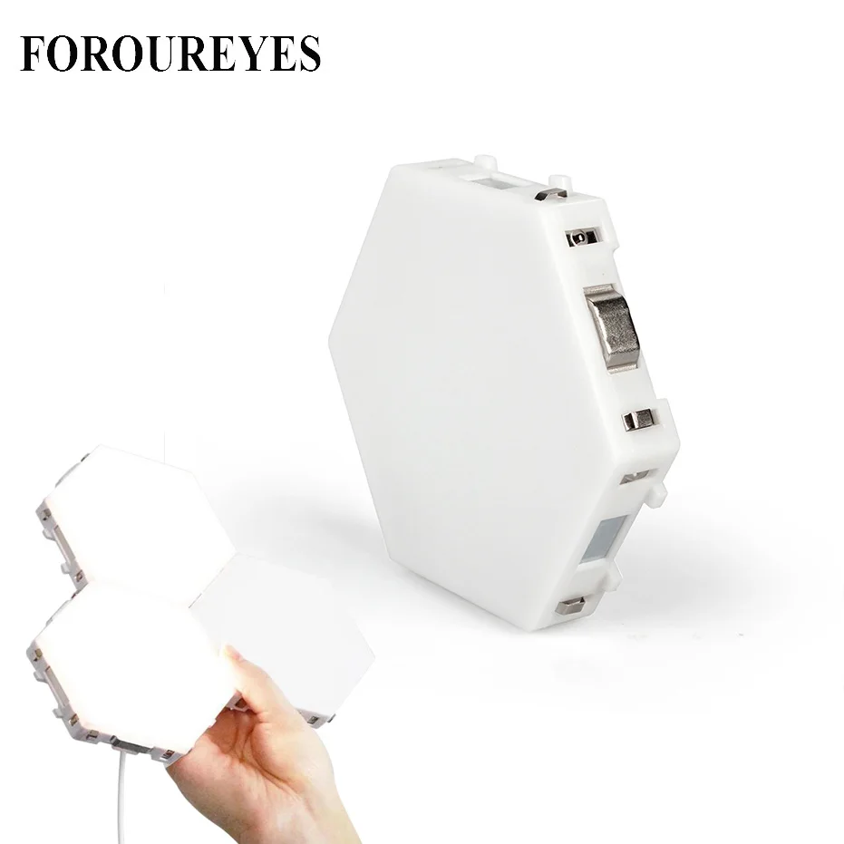 

DIY Hexagonal Wall Lamps Touch Sensitive Quantum Lamp Assembly Modular LED Lighting Creative Night Lights for Home Decor