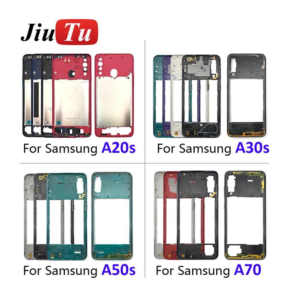 New Middle Frame With Side Key For Samsung Note8 S10 S10+ S20 S20P Middle Plate Cover Mid Bezel Frame Back Housing Case Part oem middle plate adhesive for huawei mate 30 pro