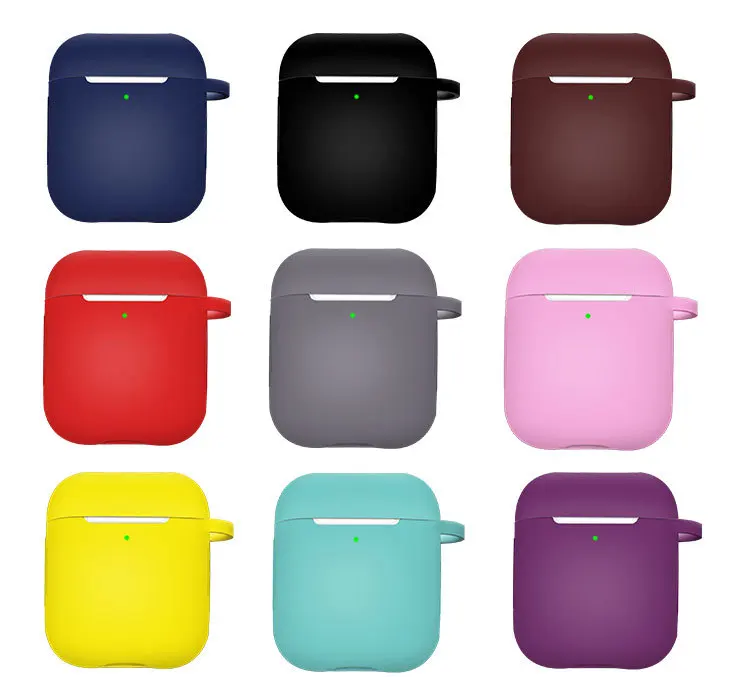 Беспроводная Bluetooth гарнитура силиконовый чехол для airpods 2 1 Универсальный с