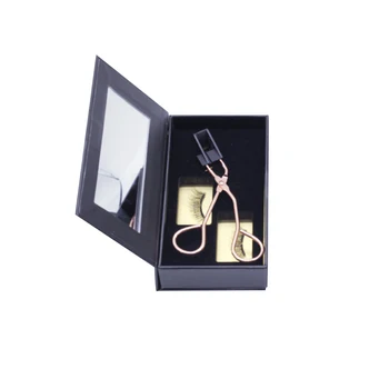 

Removable Reusable Soft Fiber Portable Thick Long Ergonomic Magnetic False Eyelashes Set No Glue Eyelash Curler Natural
