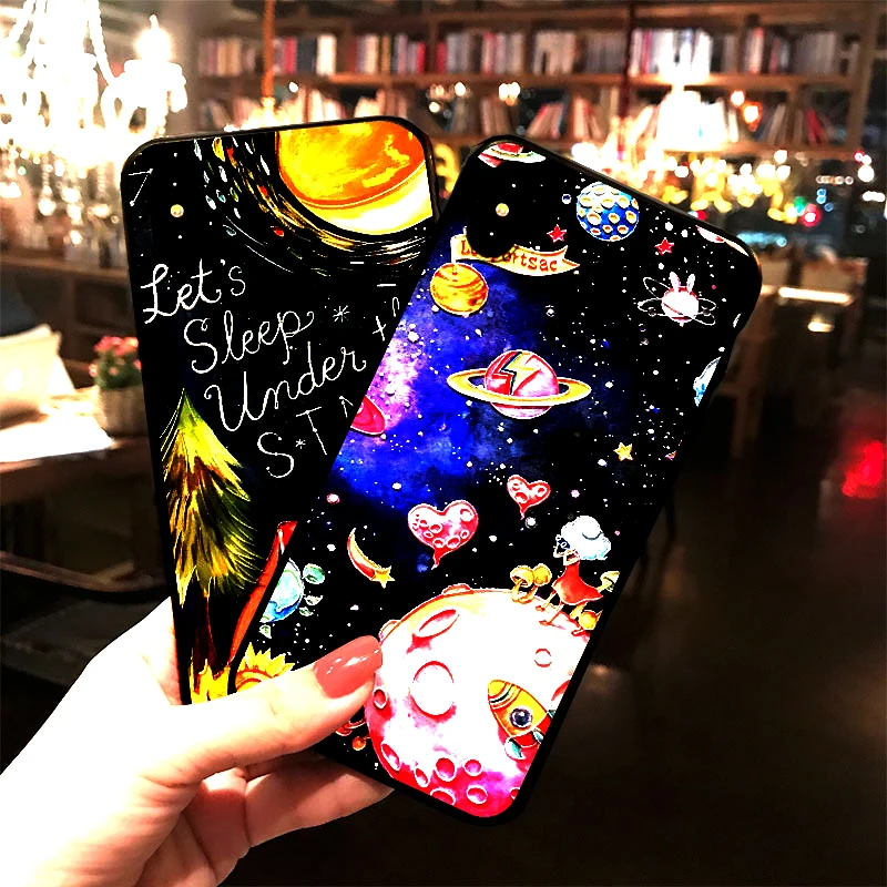 

for Huawei for Nova 5 pro 5i 5pro 5ipro 4 4e 3 3i 3e nova 2 2s 2plus silicone frosted 3D Embossed carvings Painted phone case