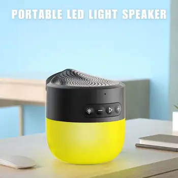 

INWA Portable Bluetooth Wireless Speaker Subwoofer 12 Hour Usag Time 49t Bluetooth Range IPX6 Water Resistance 6 Light Mode