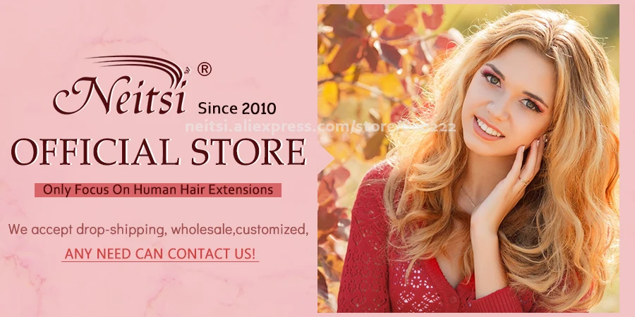 Neitsi Straight Keratin Capsules Human Fusion Hair Nail U Tip Machine Remy Pre-Bond Natural Hair Extensions 16