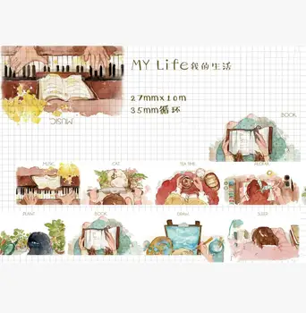 

My Life Washi Tapes Bullet Journal Masking Tape Adhesive Tape DIY Scrapbooking Washi Stickers