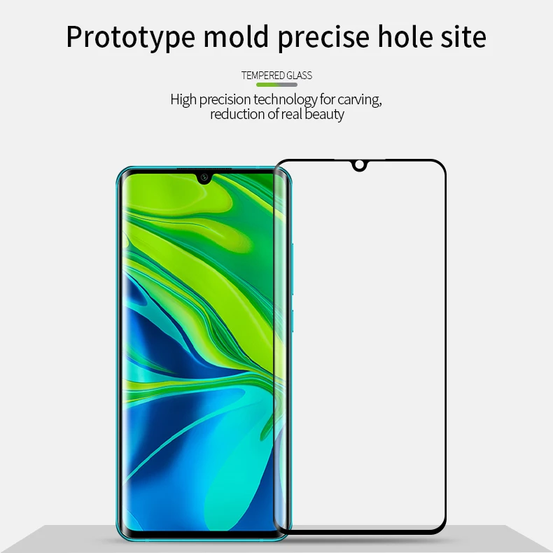 Для Xiaomi mi Note 10 PINWUYO 3D изогнутая пленка из закаленного стекла для Xiao mi Note 10 9H полная Защита экрана для Xiaomi mi Note 10