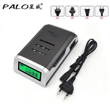 

2017 Hot Intelligent 4 Slots LCD Display Battery Charger For AA/AAA NIMH Battery Contain Exquisite Protection Cap charger