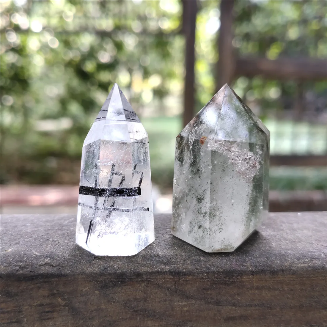Phantom Black Hair кварцевый башня кристалл камень остров Камни Кристаллы Wicca Cristal Пьер Природный Исцеление Декор подарок Медитация