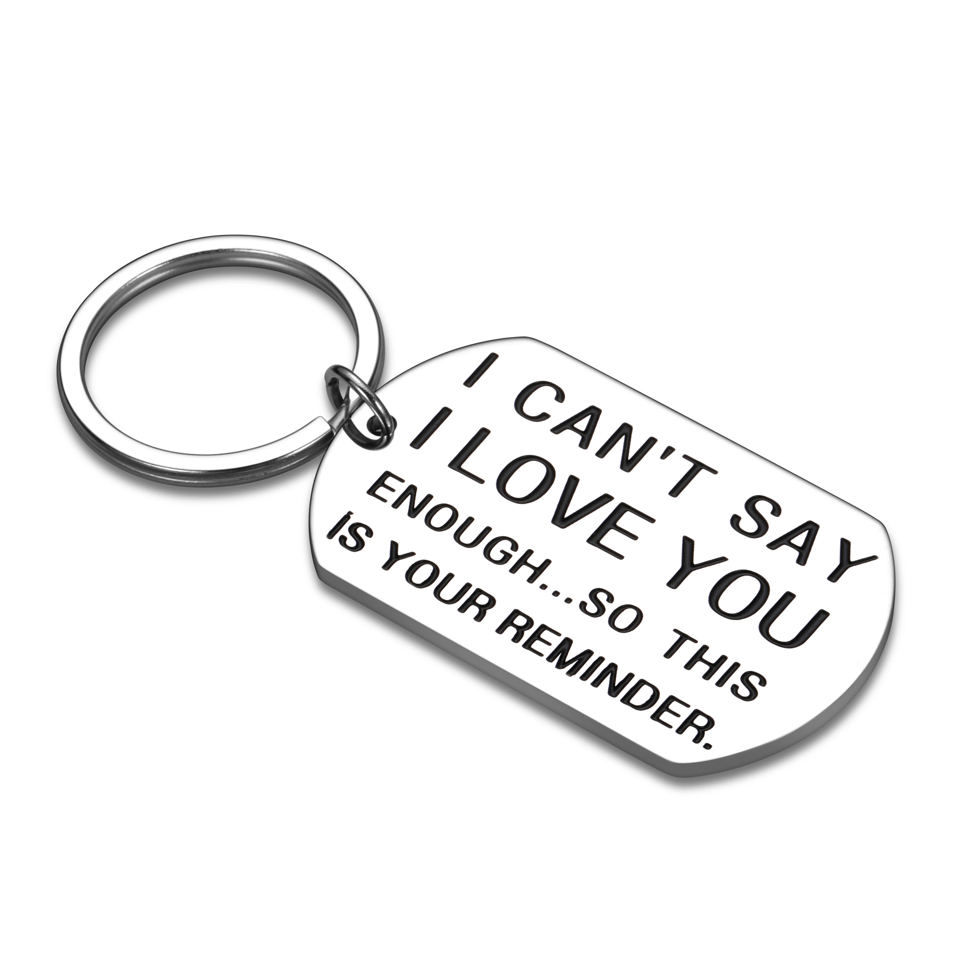 Свадебный брелок юбилейный с надписью I Love You подарок на День Св. Валентина для