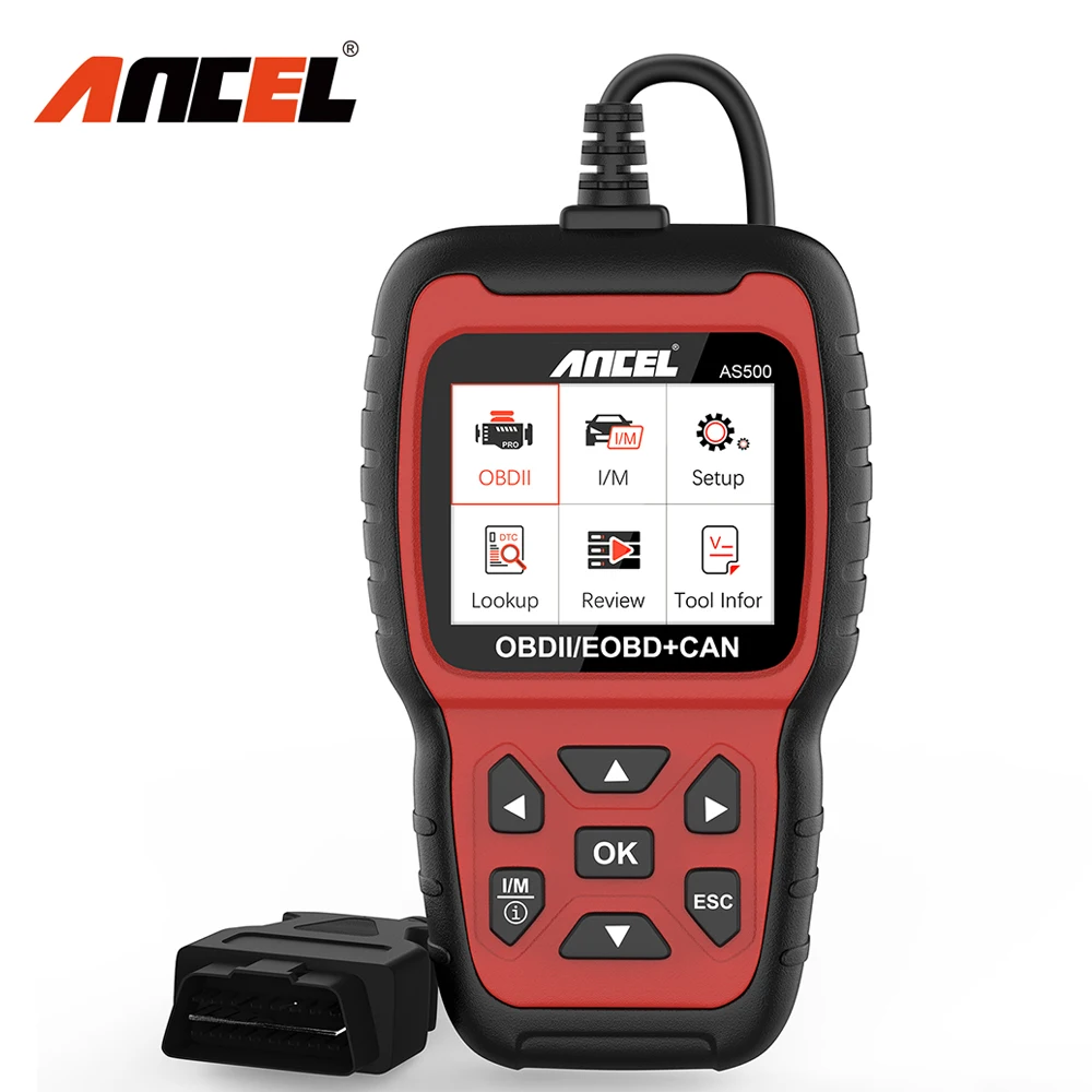 Автомобильный сканер ANCEL AS500 OBD2 профессиональный считыватель кодов