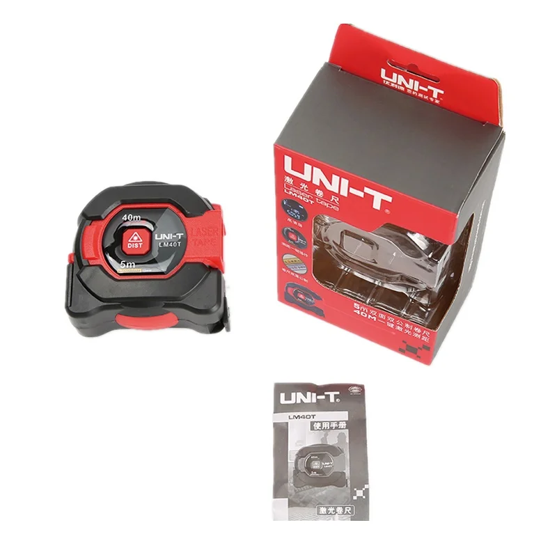 UNI-T LM40T Laser Tape Measure 40M 2-in-1 Laser Rangefinder Infrared Distance Meter Electronic Ruler LCD Display Portable UNI-T LM40T Laser Tape Measure 40M 2-in-1 Laser Rangefinder Infrared Distance Meter Electronic Ruler LCD Display Portable