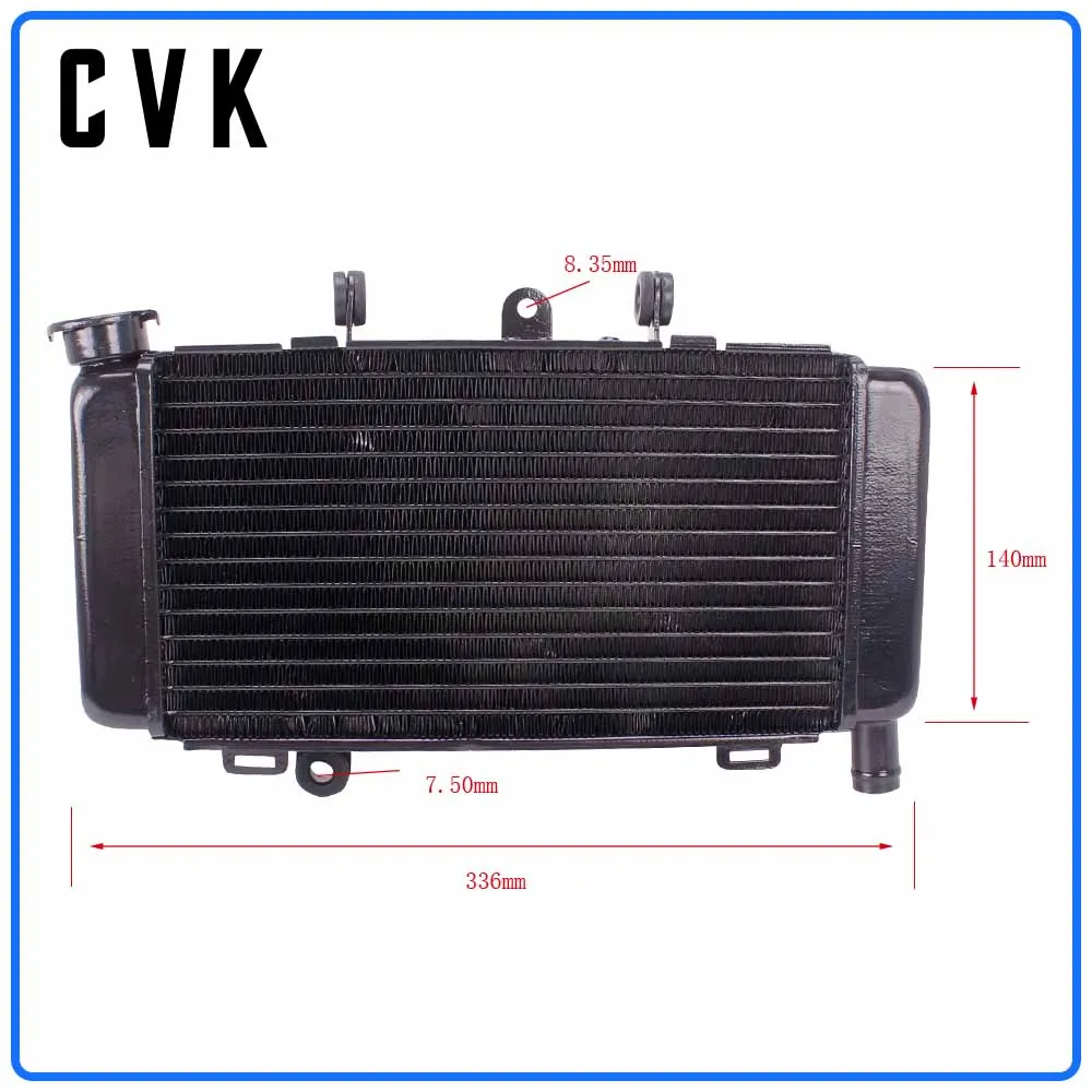 Cvk-オートバイ用の黒とアルミニウムのラジエーター,ホンダ