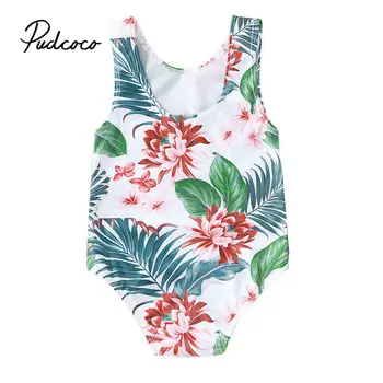 

Toddler Infant Baby Girls Swimwear Flower Swimsuit Swimming Beach Bathing Bikini Cute Summer One-piece Swimming Costume