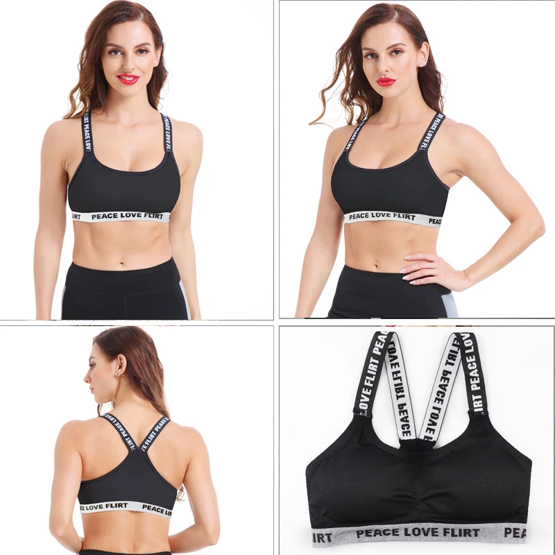 SEXYWG Top Sports Bra Fitness Free Size Letter Yoga Bra Women Gym Running Push Up Top Female Sport Bra Bh Workout Underwear ABCD SEXYWG Top Sports Bra Fitness Free Size Letter Yoga Bra Women Gym Running Push Up Top Female Sport Bra Bh Workout Underwear ABCD