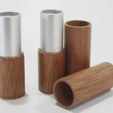 10 шт., 4 г, сделай сам, бамбуковый пустой контейнер для губ, контейнер для губной помады, тюбик для бальзама для губ, бамбуковый тюбик для губной помады