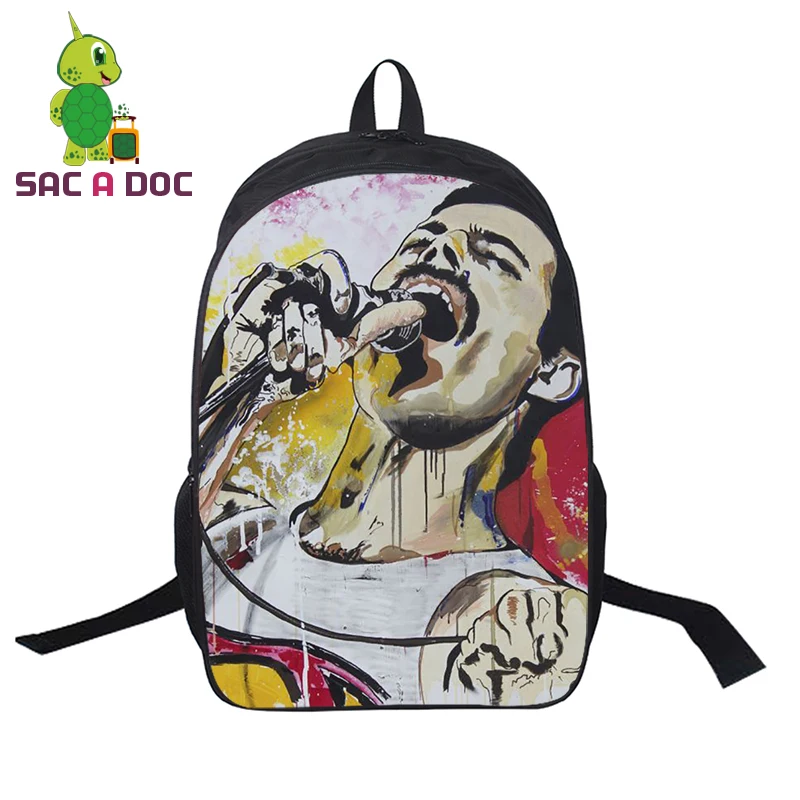 Mochila, женский рюкзак, мужской рюкзак для путешествий, Фредди Меркурий, корейские школьные сумки для подростков, девочек, мальчиков, рюкзак для ноутбука, Детская сумка для книг - Цвет: 161