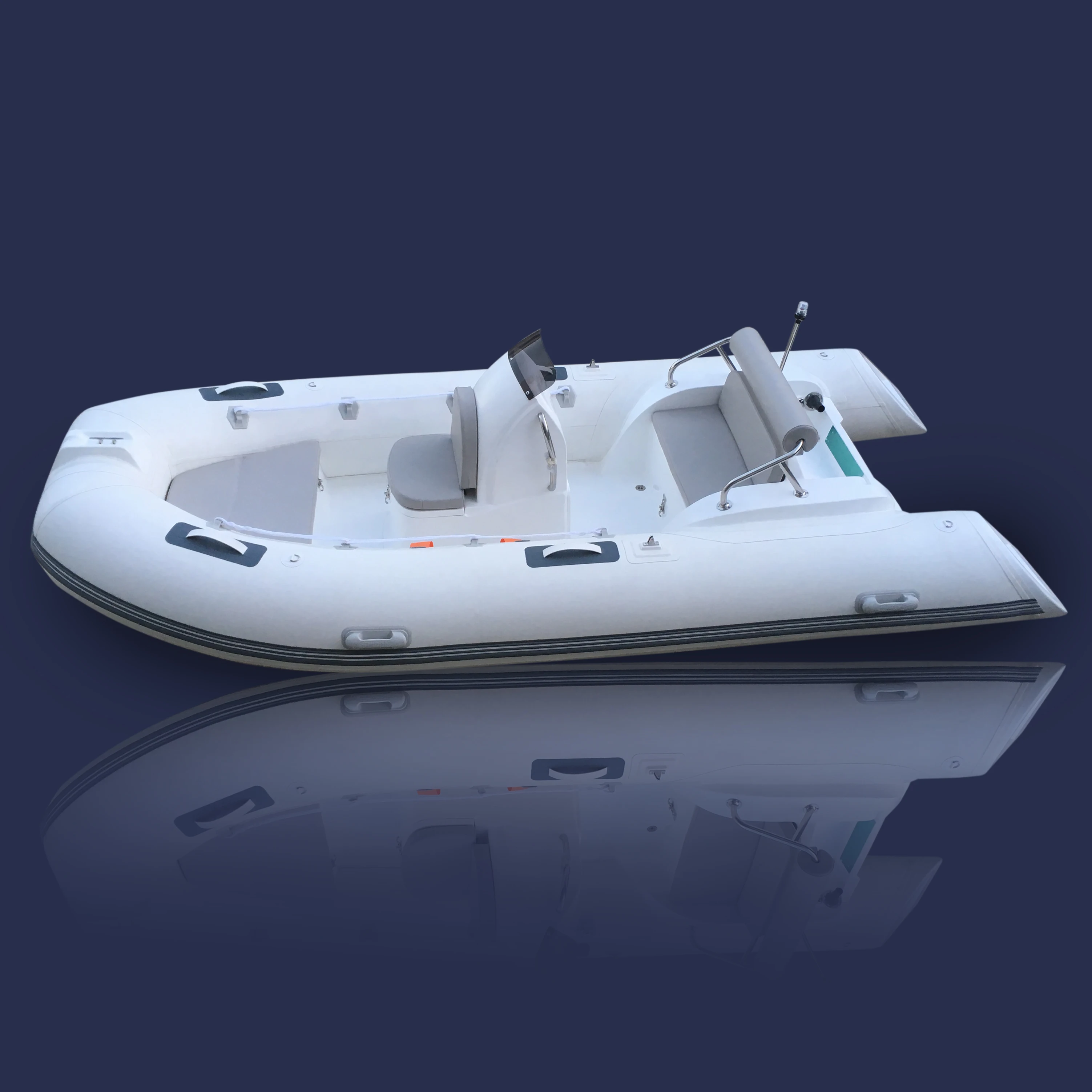 

Free Sea Shipping RIB390C GH Factory Direct Sale Rigid Inflatable Boat Fiberglass Boat