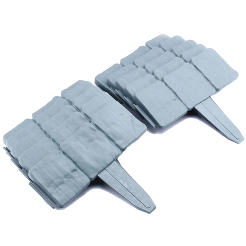 Promotion! 10 Pcs Spring Lawn Garden Plastic Artificial Stone Edge Fence Effect Pebble La | Дом и сад