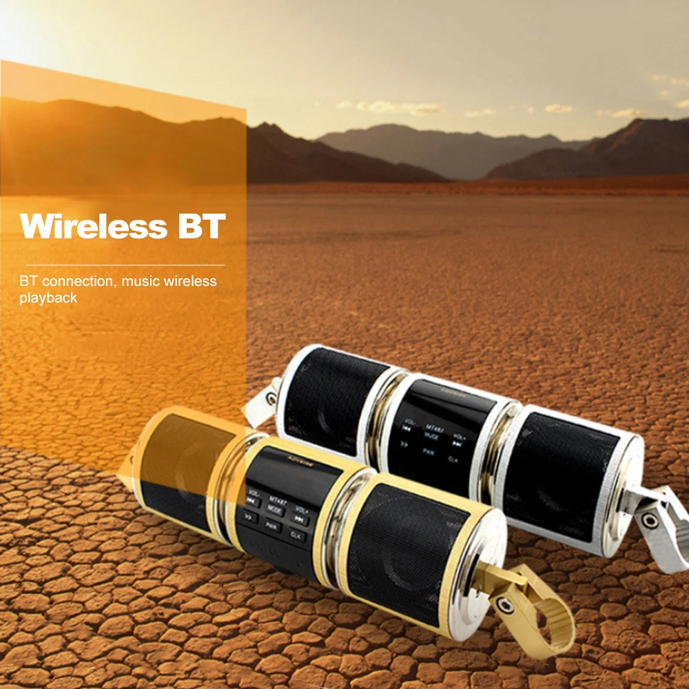 Мотоцикл MP3 музыкальный плеер BT водостойкий светодиодный Дисплей стерео Динамик