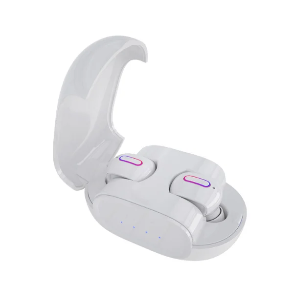 Наушники-вкладыши TWS Bluetooth 5,0 наушники стерео Беспроводной спортивные Водонепроницаемый сенсорный Управление Беспроводная мини-гарнитура Автоматическое Сопряжение наушников - Цвет: Белый