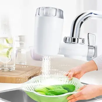 

Running Water Filter Removal Replacement Filter Tap Water Purifier Clean Kitchen Faucet Washable Ceramic Percolator Water Filter