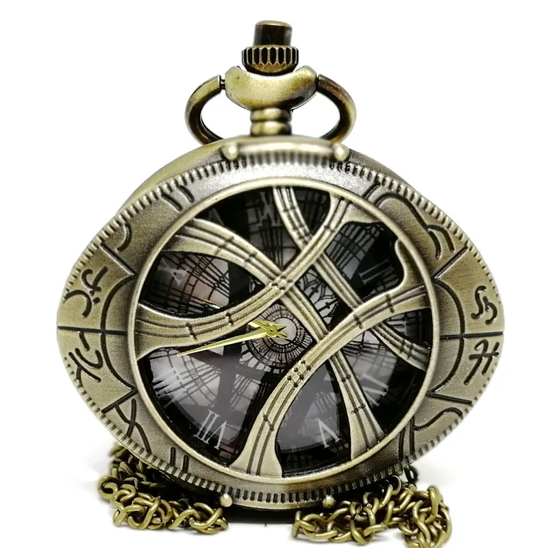 Модные часы Doctor Who, кварцевые карманные часы, аналоговый кулон, ожерелье, мужские и женские часы с цепочкой, подарок с коробкой, Montre Reloj, 3 цвета