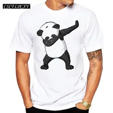 Летняя модная футболка с пандой и медведем Новые мужские футболки с забавной пандой топы с короткими рукавами в стиле хип-хоп TeeCSCFLPCXY