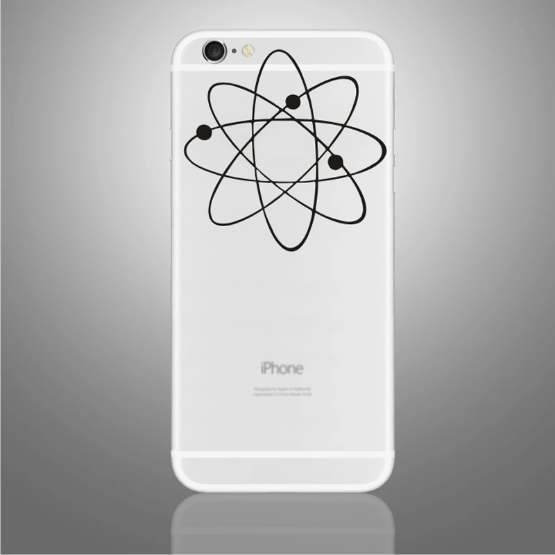 Мультфильм черный винил Стикеры s для iPhone X, для iPhone 6/7/8 Plus украшения кожного покрова для iPhone XS частичный стикер