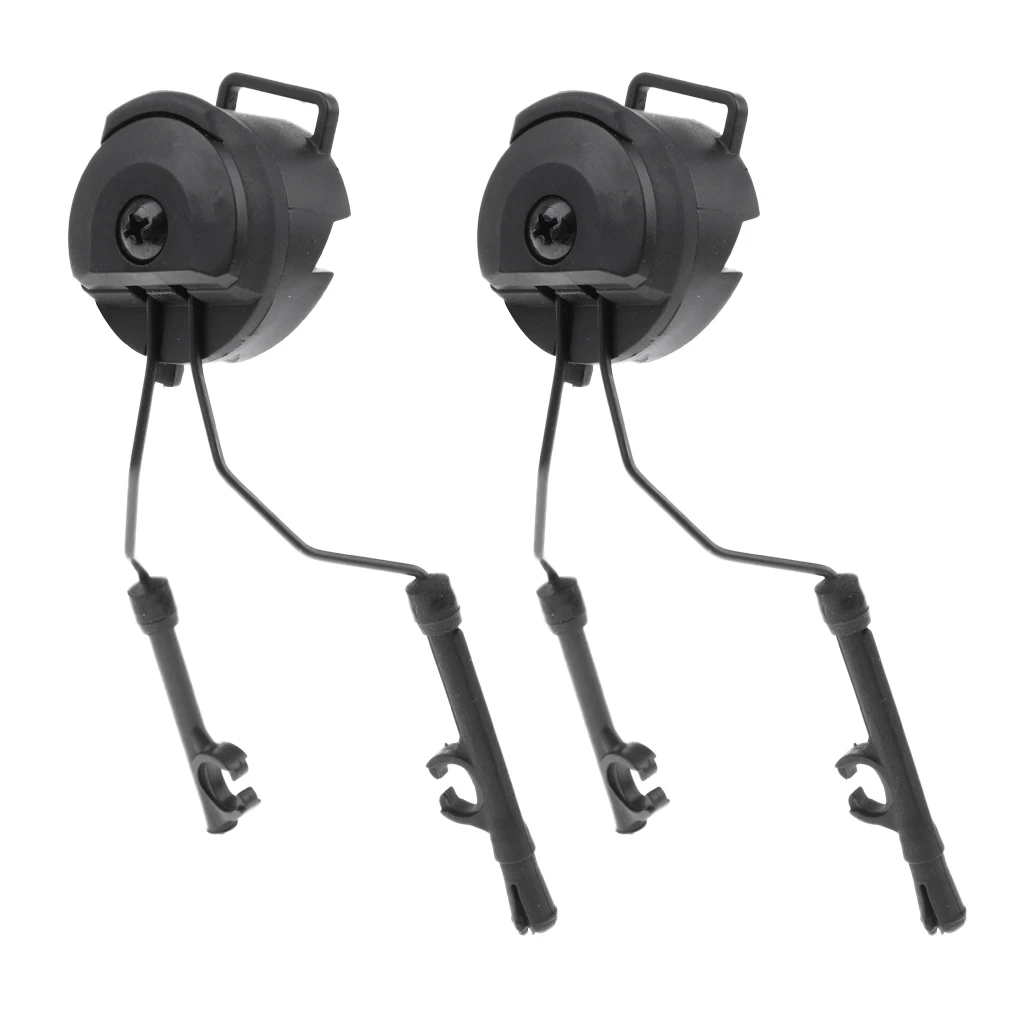 Helmet Headset Support Rail Adaptor Suspension Headphones Bracket Hunting Earmuffs Left & Right Side Attachments