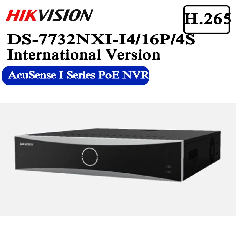 

Free shipping Pre-sale DS-7732NXI-I4/16P/4S AcuSense 4k 32channels PoE NVR H.265+