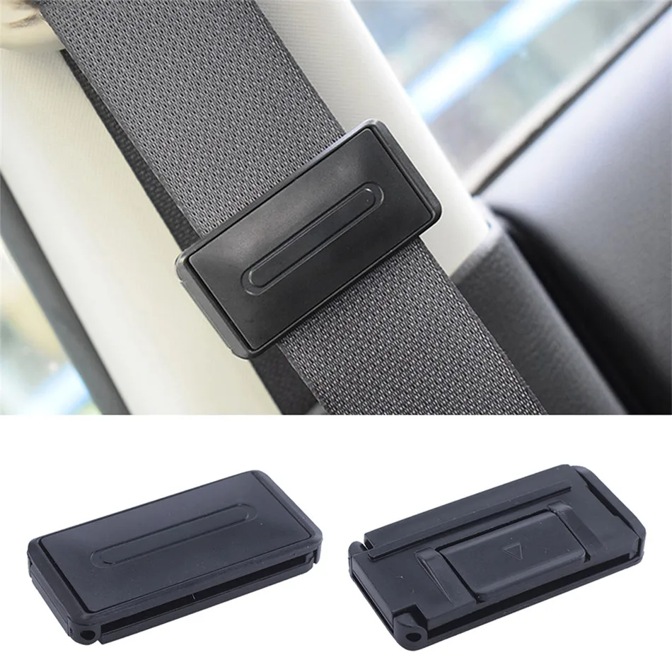 2 Pcs Auto Vehicle Adjustable Seat Belts Holder Stopper Buckle Clamp  Portable Universal Car Safety Belt Clip Car Accessories - AliExpress