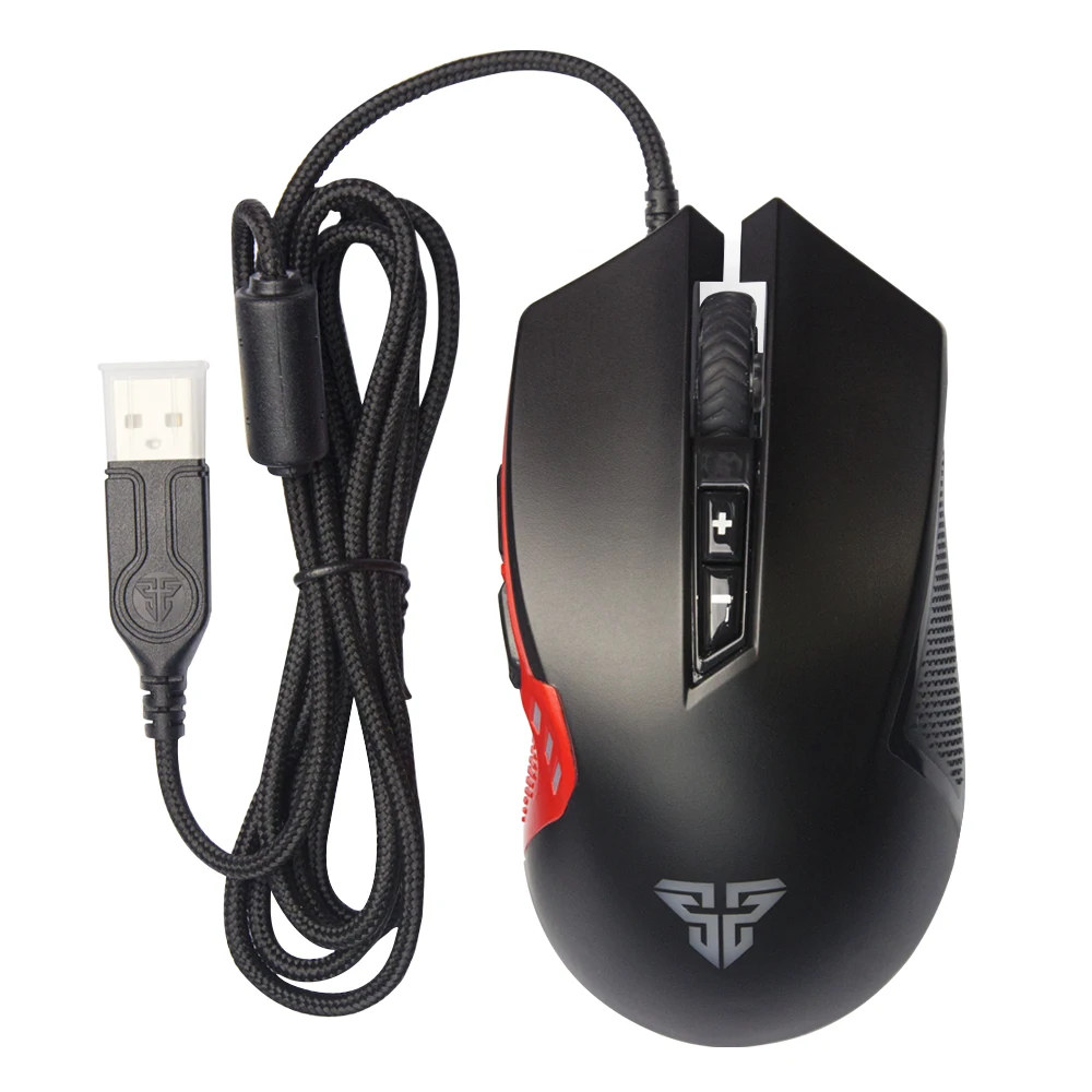 Новая игровая мышь Fantech X15 7 кнопок 4800 DPI USB кабель RGB для занятий спортом офисной