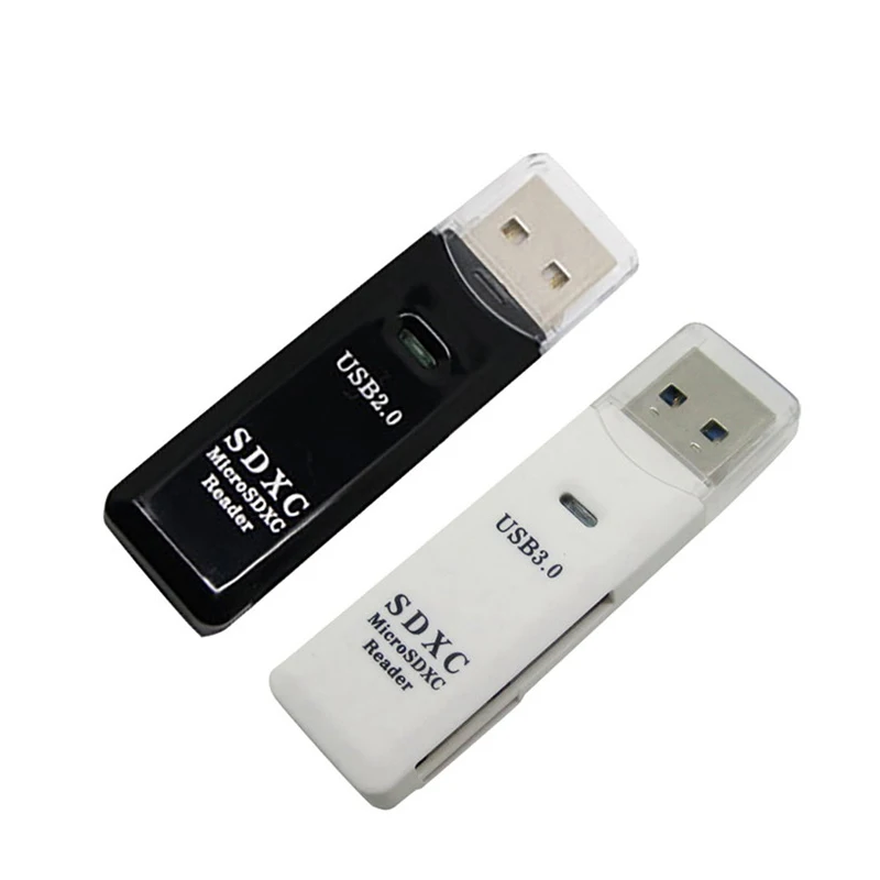 USB3.0 кард-ридер 2 в 1 высокоскоростной 2-слотовый SD/Micro SDXC SDHC кард-ридер Портативный TF адаптер конвертер