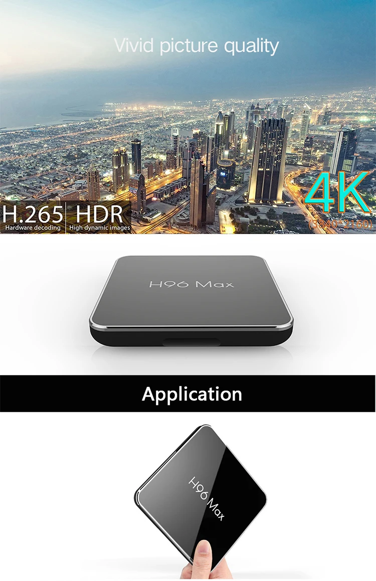 ILEPO H96 MAX Tv Box Android 8,1 Allwinner H6 Box Android Tv Sata HDMI 2,0 4G DDR3 Iptv подписка Ubox