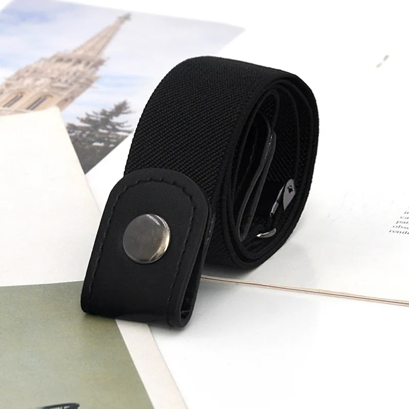 Elastic Belt Ladies No Buckle Belt 