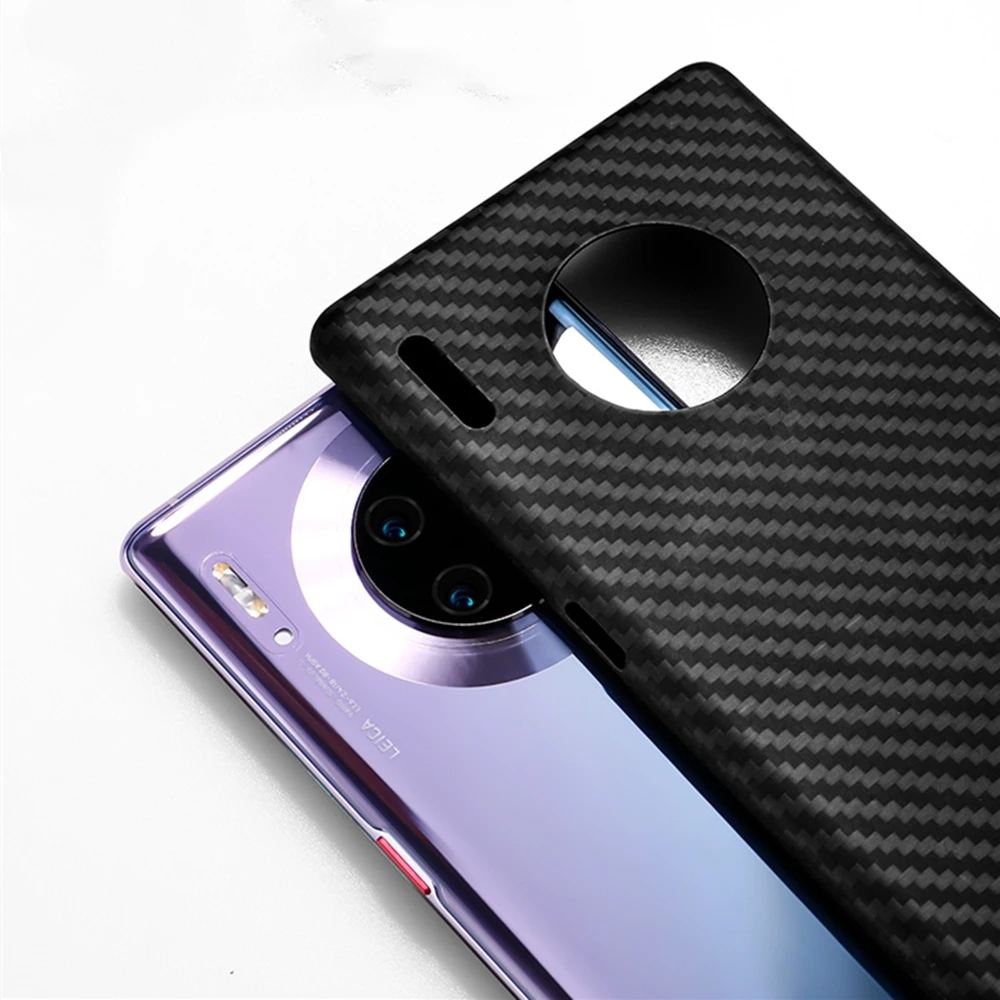 

Case For Huawei P30 Mate 20 30 Pro Real Aramid Fiber Phone Minimalist Durable Snugly Fit Snap-on Cover For Huawei Mate 30 Pro